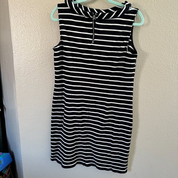 Talbots Black‎ and White Dress  Size Large - Picture 3 of 7
